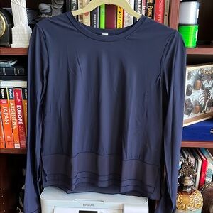 Navy Long Sleeve Top